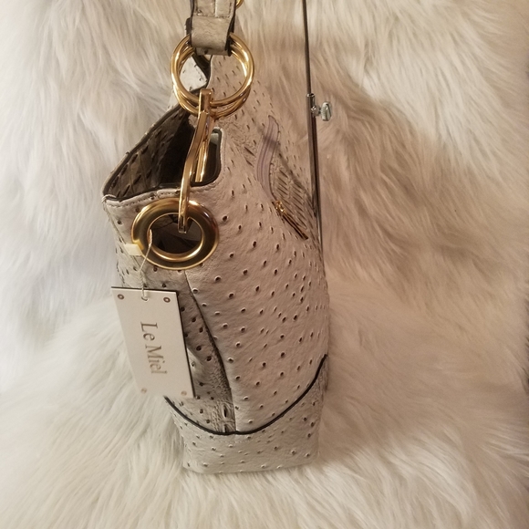 GREY CLASSIC EMBOSSED HOBO - Picture 5 of 8